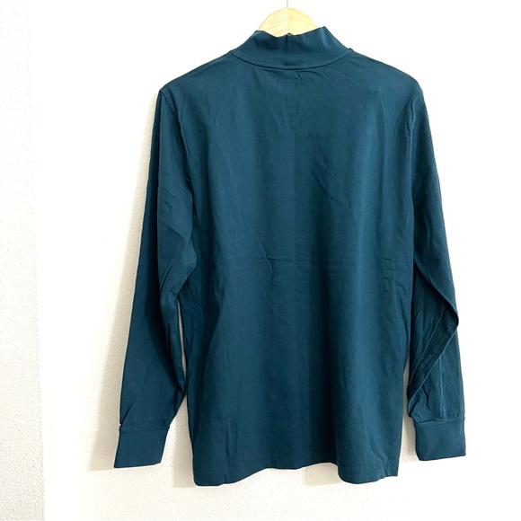 *SOLD* L.L. Bean Mens Carefree Unshrinkable Mock Neck Shirt Traditional Fit - Picture 2 of 7